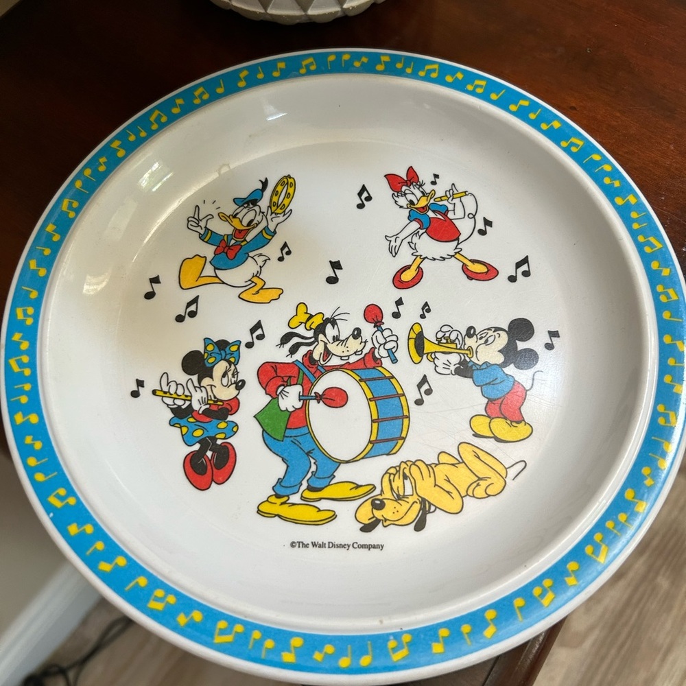 Vintage Disney Melamine Plate